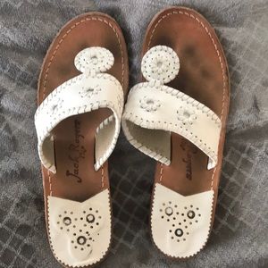 White Jack Rogers sandals